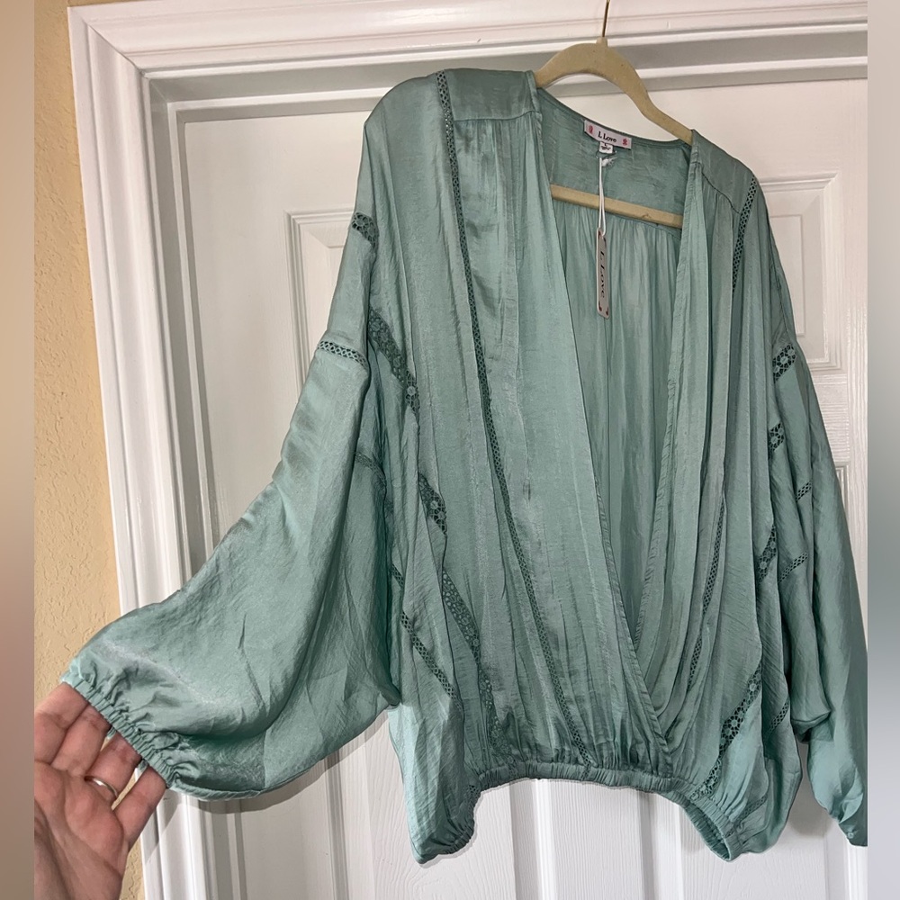Light blue tunic wrap from L Love